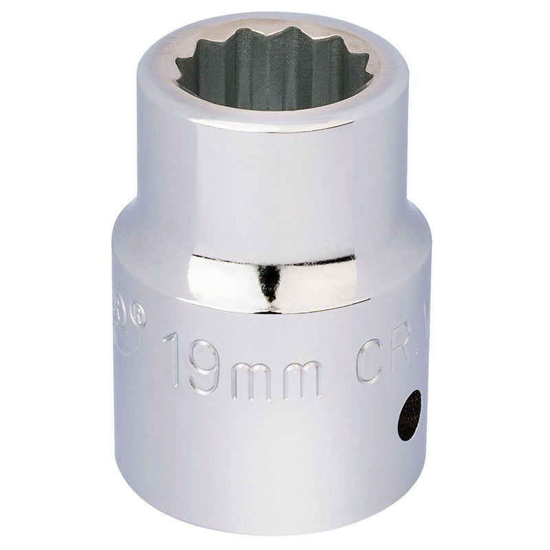 Draper 12 Point Socket, 3/4" Sq. Dr., 19mm 16690 Draper - Dynamic Drive