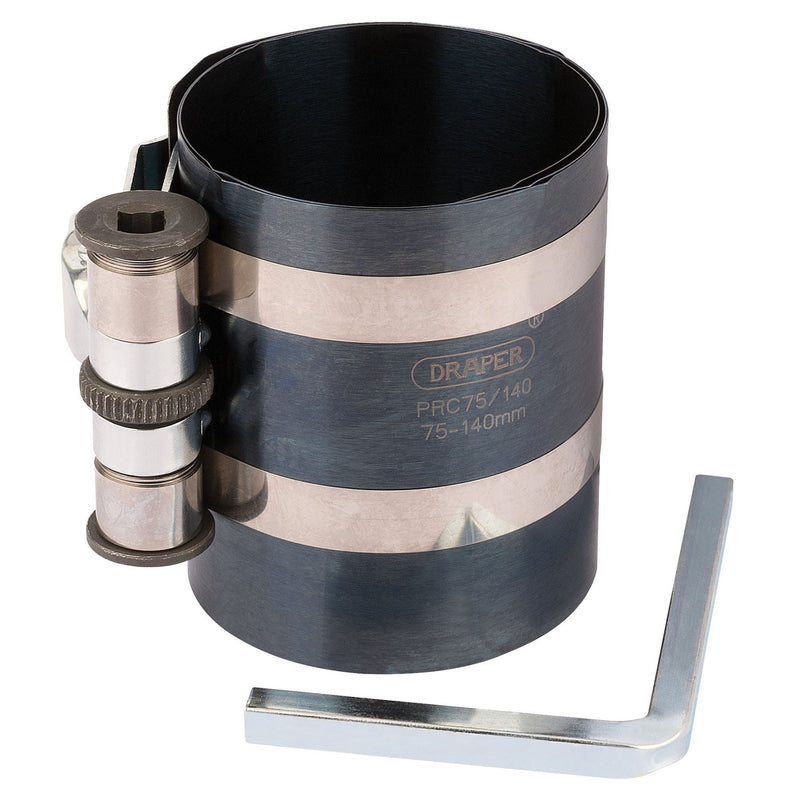 Draper Piston Ring Compressor, 75 - 140mm 51846 Draper - Dynamic Drive