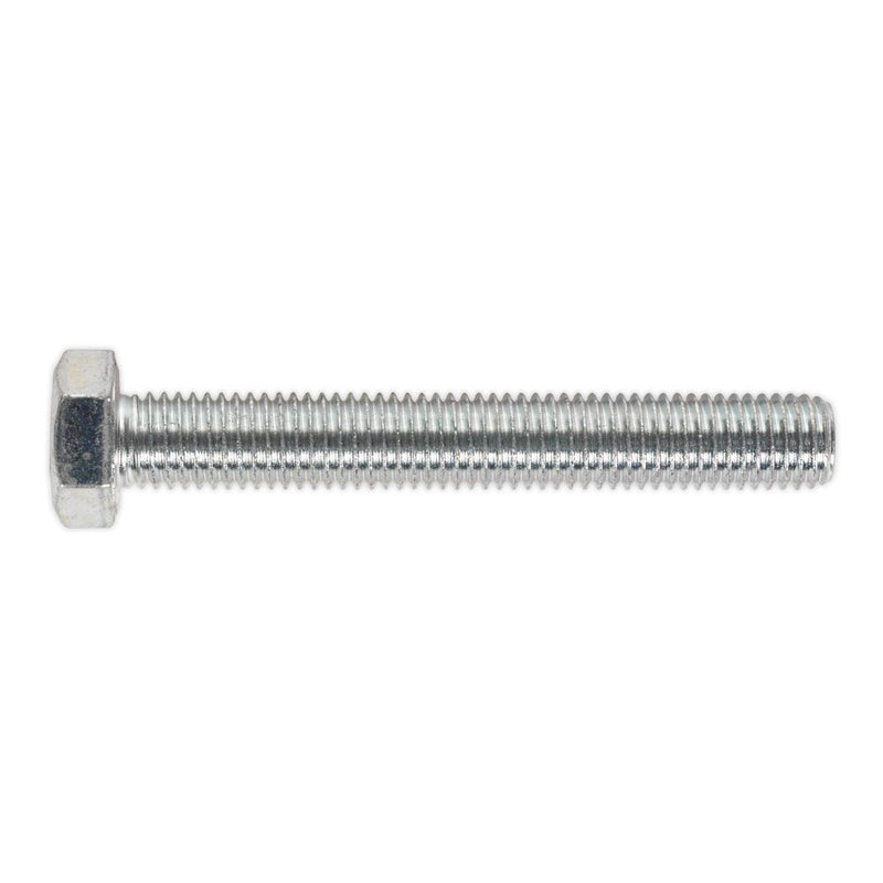 Sealey HT Setscrew M14 x 100mm 8.8 Zinc Pack of 10 SS14100 Sealey - Dynamic Drive