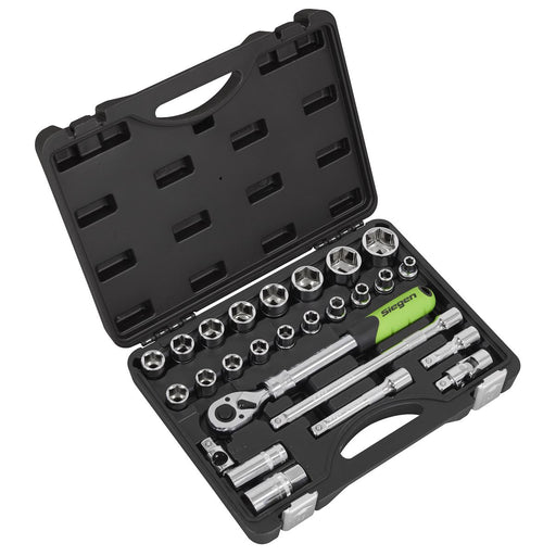 Siegen Siegen Extending Ratchet Socket Set 1/2"Sq Drive 26pc S01288 Siegen - Dynamic Drive