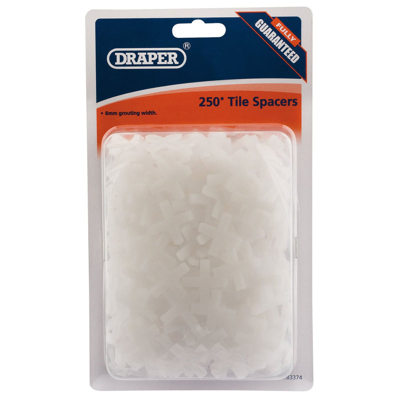Draper Tile Spacers, 6mm (Approx 250) 83374 Draper - Dynamic Drive