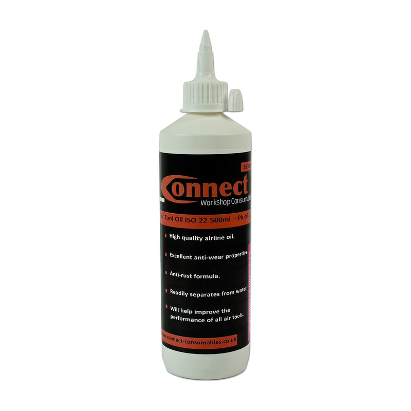 Connect Air Tool Oil ISO 22 500ml 1pc 35330 Tool Connection - Dynamic Drive