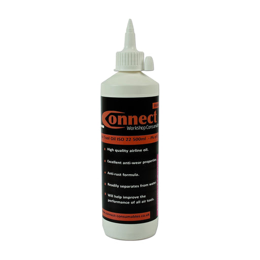 Connect Air Tool Oil ISO 22 500ml 1pc 35330 Tool Connection - Dynamic Drive