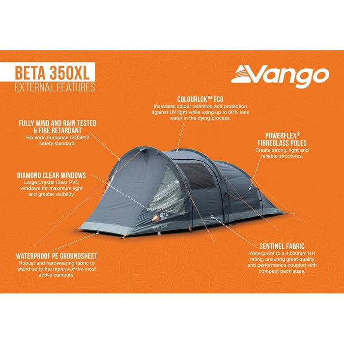 Vango Beta 350XL Tent Deep Blue Vango - Dynamic Drive