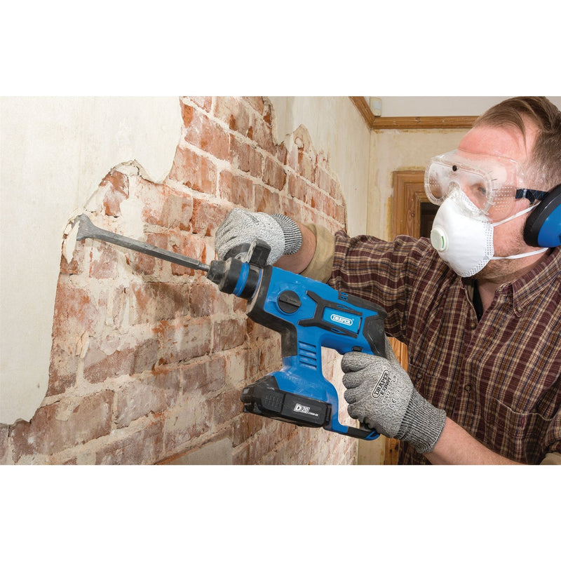 Draper D20 20V Brushless SDS+ Rotary Hammer Drill, 2 x 2.0Ah Batteries, 1 x Char Draper - Dynamic Drive