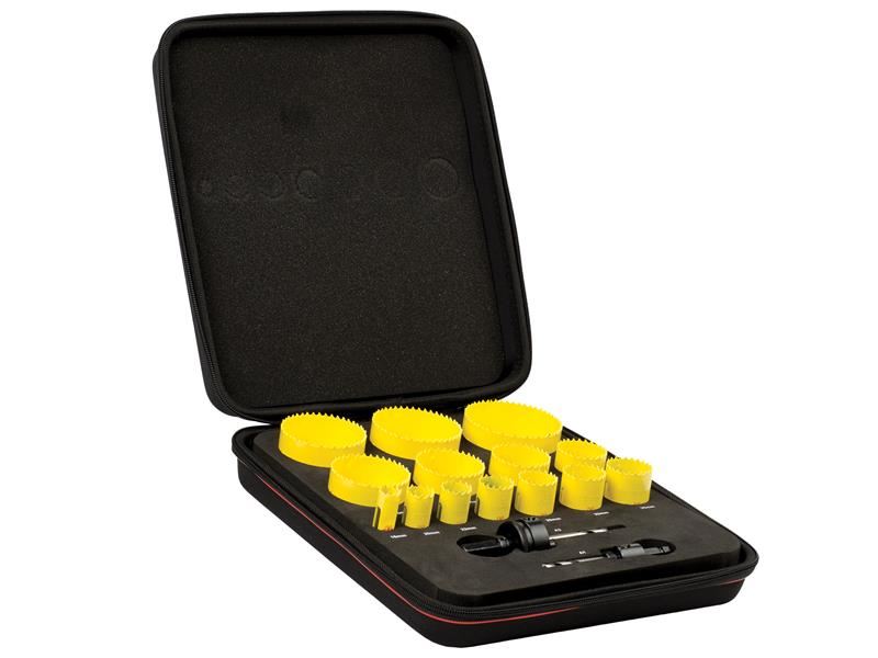 Starrett KFC14021 Fast Cut Bi-Metal Universal Holesaw Kit, 16 Piece Starrett - Dynamic Drive