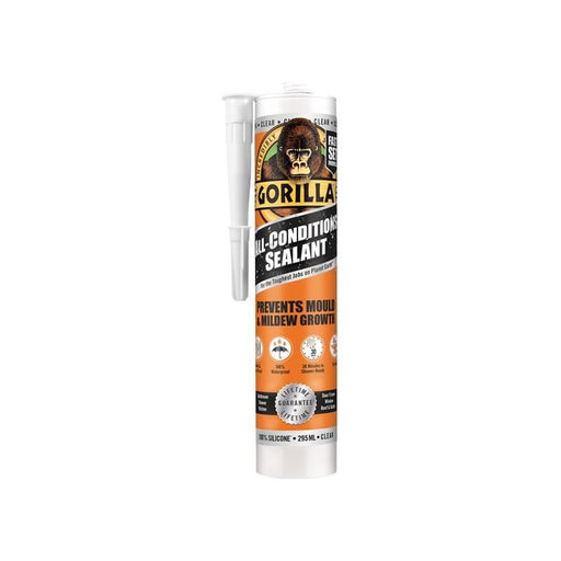 Gorilla Glue Gorilla All Condition Sealant Clear 295ml Gorilla Glue - Dynamic Drive