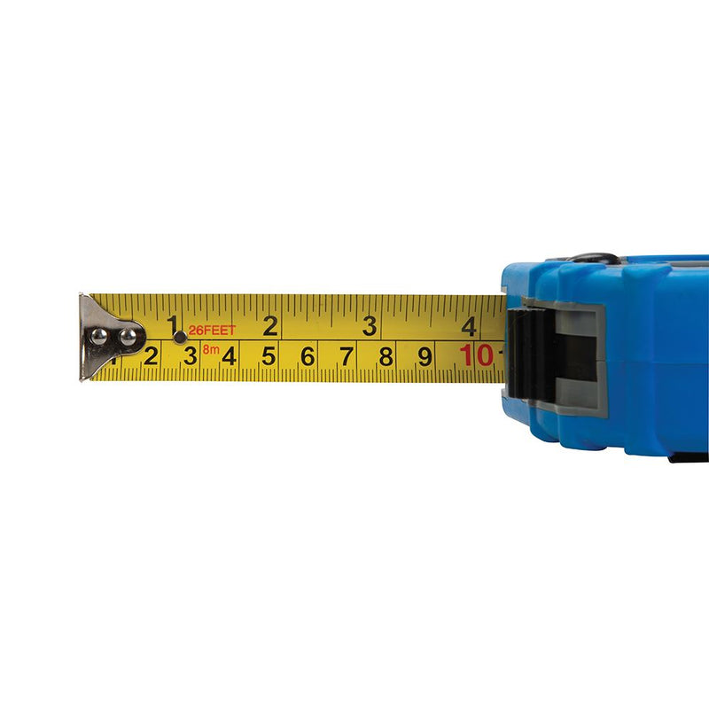 Silverline Measure Mate Tape 8m / 26ft x 25mm Silverline - Dynamic Drive