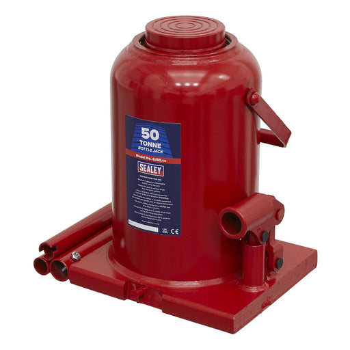 Sealey Bottle Jack 50tonne SJ50 Sealey  - Dynamic Drive