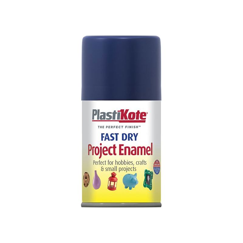 Plastikote Fast Dry Enamel Aerosol Night Blue 100ml PlastiKote - Dynamic Drive