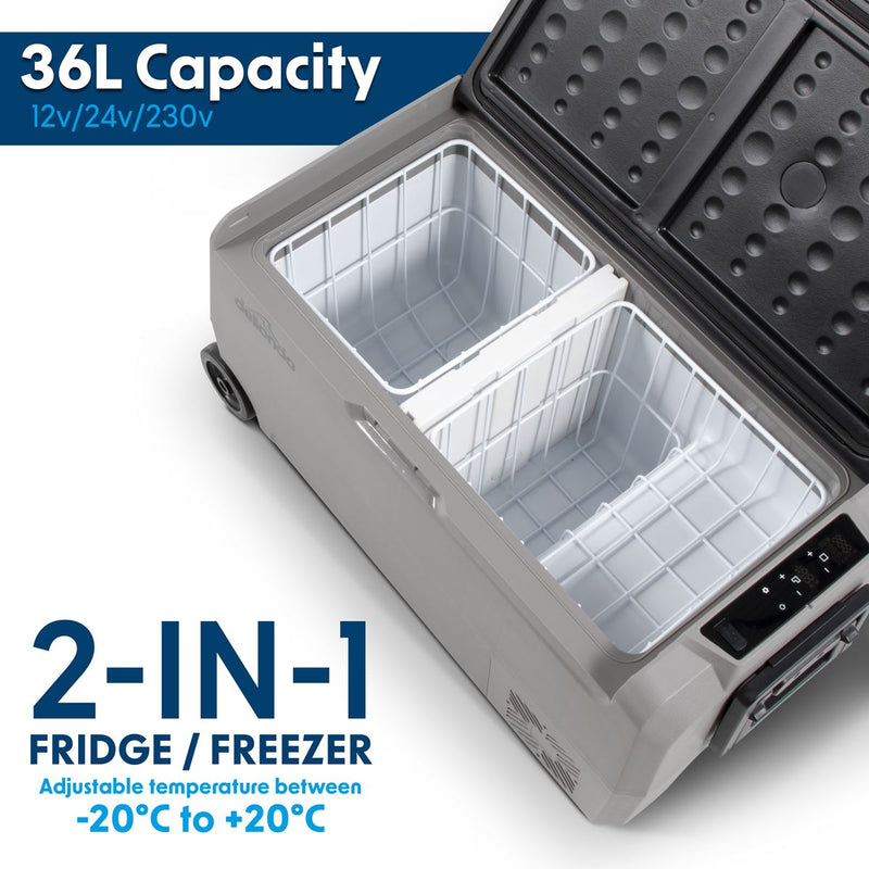 Dellonda Portable Fridge Freezer/Cool Box with LED Display 36L DL13 Dellonda - Dynamic Drive
