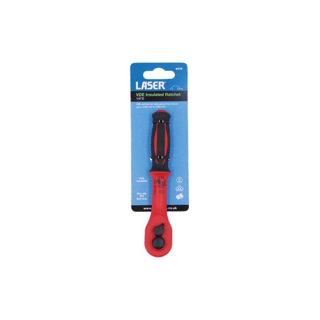 Laser VDE Insulated Ratchet 1/4"D 8415 Laser - Dynamic Drive