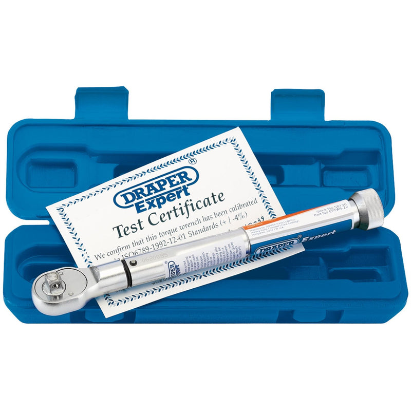 Draper Expert Precision Torque Wrench, 3/8" Sq. Dr., 5 - 22Nm 58130 Draper - Dynamic Drive