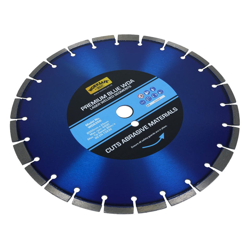Sealey Premium Blue WDA Diamond Blade350 x 25mm WDA350 Sealey - Dynamic Drive