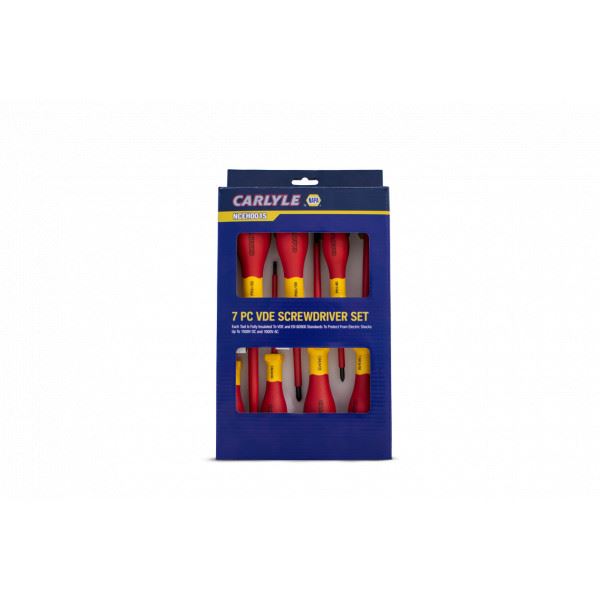 Carlyle Hand Tools 7Pc Insulated Screwdriver Set Vde NCEH001S Caryle Tools - Dynamic Drive