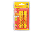 Starrett BU36-5 Wood Cutting Jigsaw Blades Pack of 5 Starrett - Dynamic Drive
