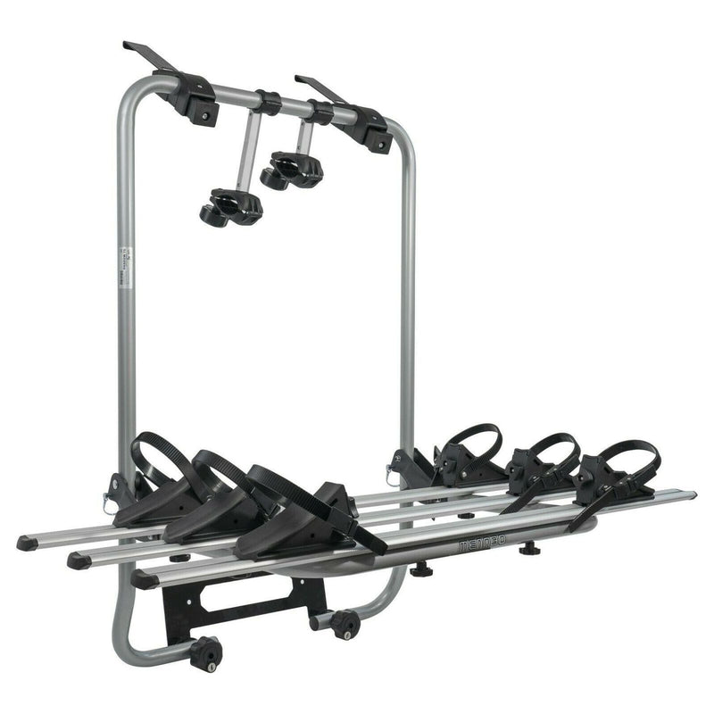 Menabo Bike Rack Cycle Carrier Tailgate Fits Vw T6 Transporter Campervan ukcampingandleisure  - Dynamic Drive