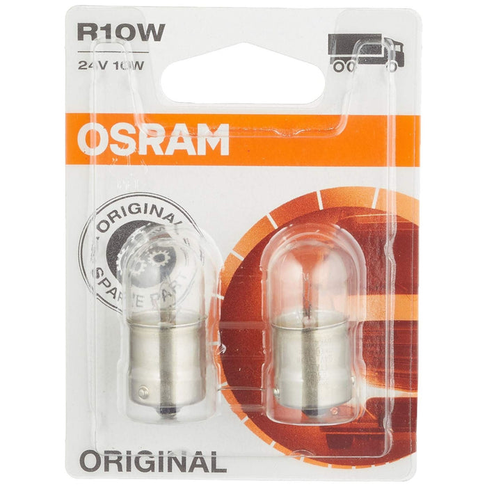 Osram 5637BLI2 lamp, 24V/10W, R10W, BA15s, in double blister, Yellow Osram - Dynamic Drive