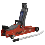 Sealey Low Profile Short Chassis Trolley Jack 2 Tonne - Red 1020LE Sealey - Dynamic Drive