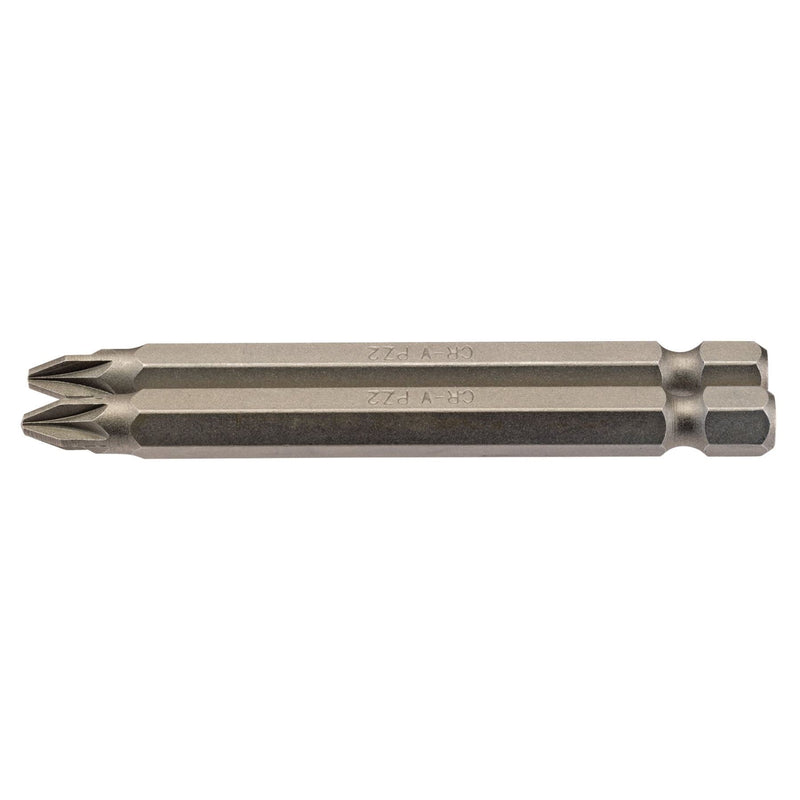 Draper PZ Type Insert Bit, 1/4" Hex, 75mm Long, No.2 (Pack of 2) 64312 Draper - Dynamic Drive