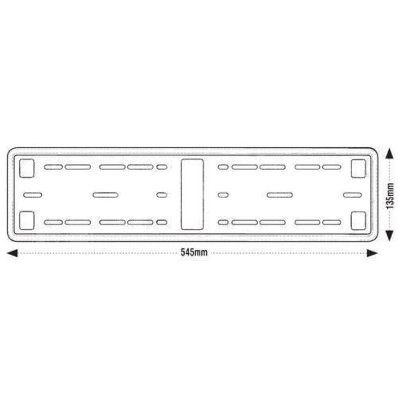 E-Tech Stainless Steel Car Registration Number Plate Holder Surround Frame x1 E-Tech - Dynamic Drive