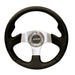 300mm Black Leather Steering Wheel + Boss fits Peugeot 605 1990>1996 Mountney Classic  - Dynamic Drive