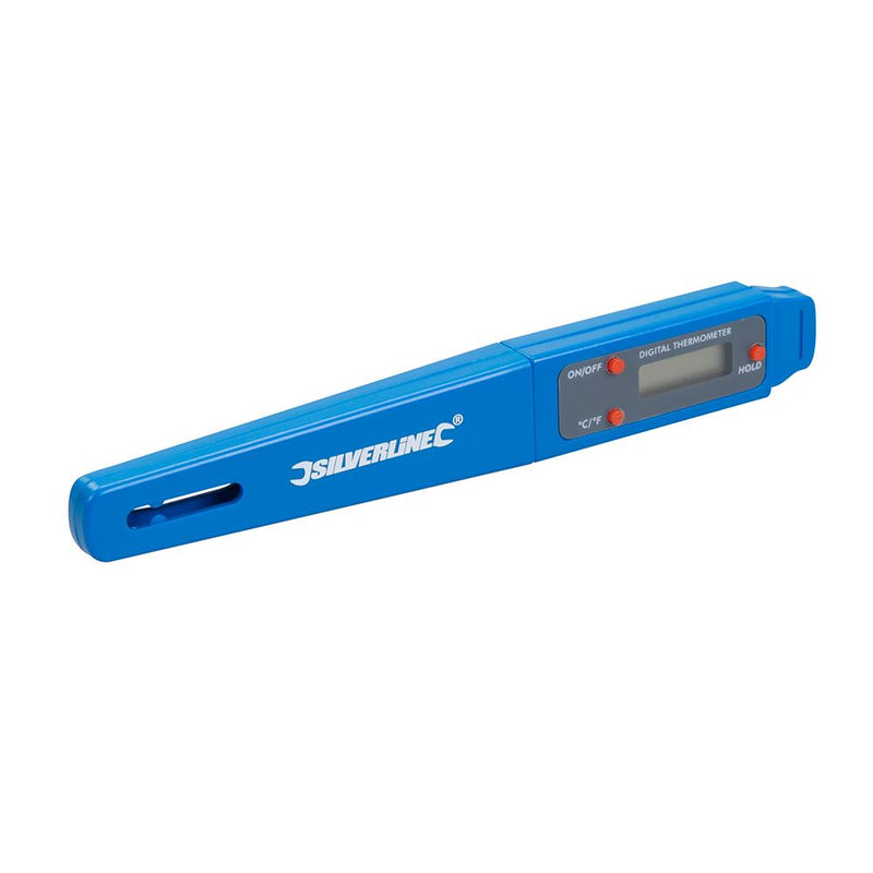 Silverline Pocket Digital Probe Thermometer -40°C to +250°C Silverline - Dynamic Drive