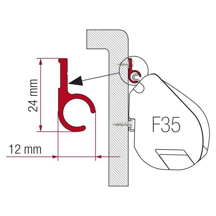 Fiamma F45 Adapter Kit Renault Traffic >2015 98655Z021 Fiamma - Dynamic Drive