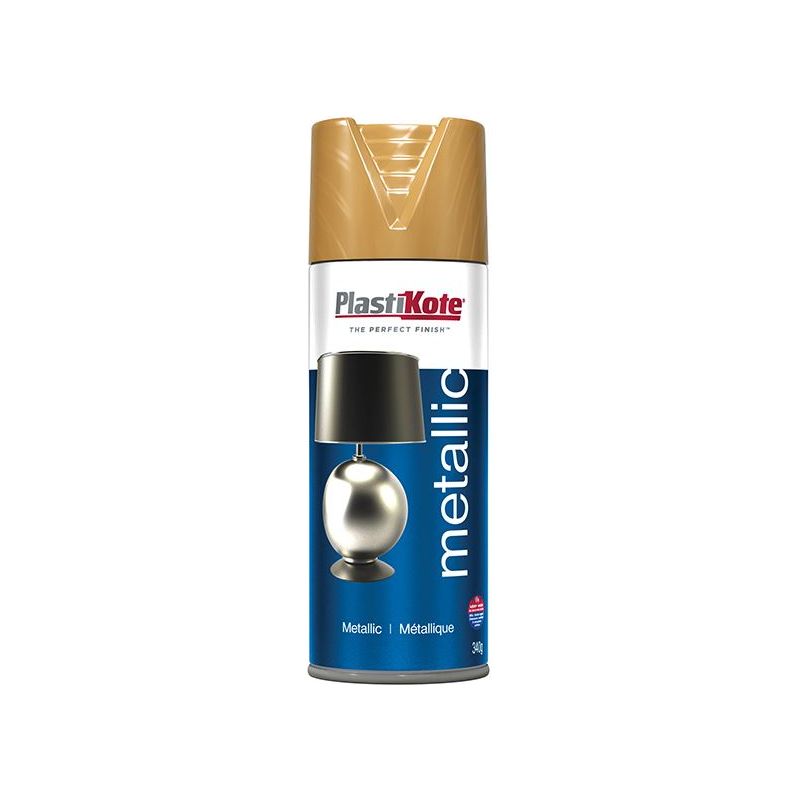 Plastikote Metallic Spray Antique Gold 400ml PlastiKote - Dynamic Drive