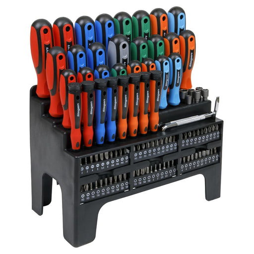 Siegen Siegen Screwdriver, Bit & Nut Driver Set 100pc S01248 Siegen - Dynamic Drive