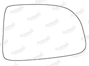 Summit Stick-On Standard Mirror Glass fits Kia Carens RHS Summit - Dynamic Drive