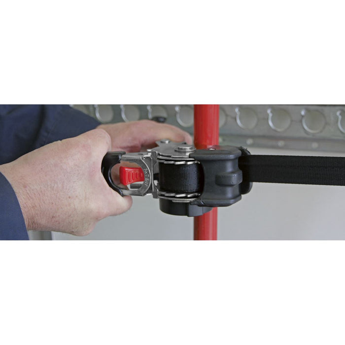 Sealey Auto Retractable Ratchet Tie Down 25mm x 3m ATD25301 Sealey - Dynamic Drive
