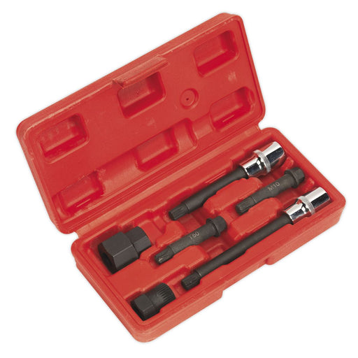 Sealey Alternator Freewheel Pulley Removal Set 6pc SX400 Sealey - Dynamic Drive