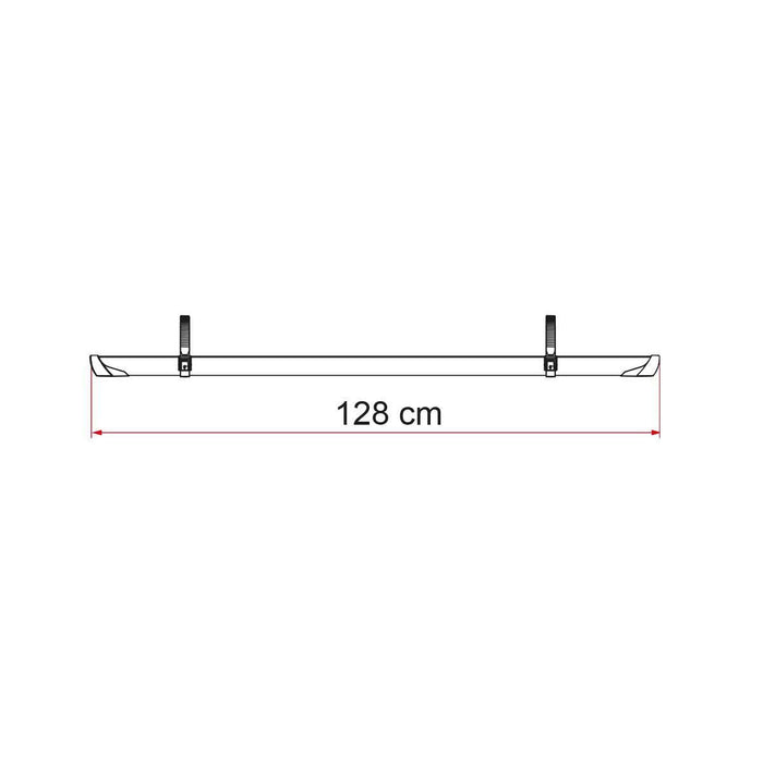 Fiamma Rail Plus Bike Rail Deep Black: Sturdy bike rail in deep black Fiamma - Dynamic Drive