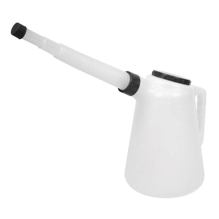 Sealey Oil Container with Lid & Flexi-Spout 5L JDL5 Sealey  - Dynamic Drive