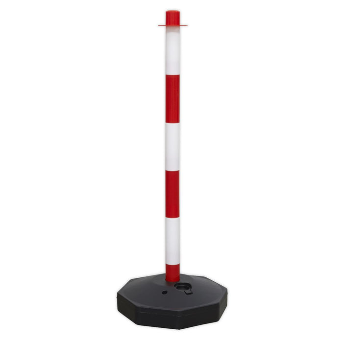 Sealey Red/White Post with Base RWPB01 Sealey - Dynamic Drive