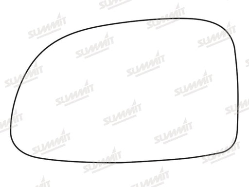 Summit Stick-On Standard Mirror Glass fits Daewoo Tacuma LHS Summit - Dynamic Drive