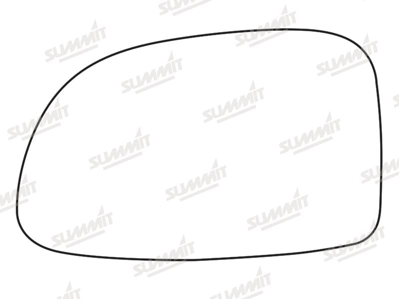 Summit Stick-On Standard Mirror Glass fits Daewoo Tacuma LHS Summit - Dynamic Drive