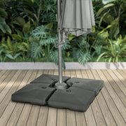 Dellonda Fillable Parasol Base, Water/Sand Fill 92L 4pc DG269 Dellonda - Dynamic Drive
