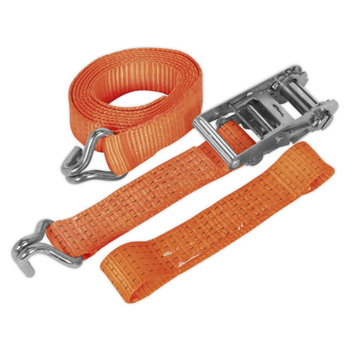 Sealey Car Transporter Ratchet Tie Down 50mm x 3m Alloy Wheel Single 5000kg Brea Sealey - Dynamic Drive