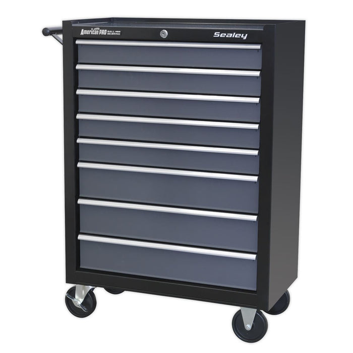 Sealey Rollcab 8 Drawer with Ball-Bearing Slides Black/Grey AP3508TB Sealey - Dynamic Drive