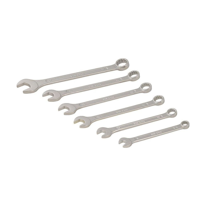 Silverline Combination Spanner Set 6pce 8 - 17mm Metric Silverline - Dynamic Drive