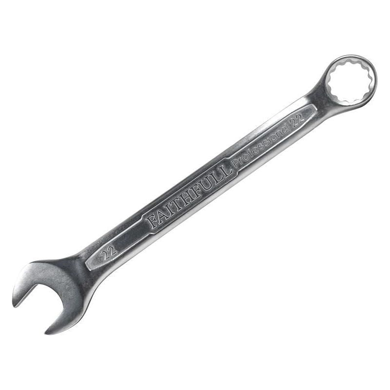 Faithfull Combination Spanner CV Satin Finish 22mm Faithfull - Dynamic Drive