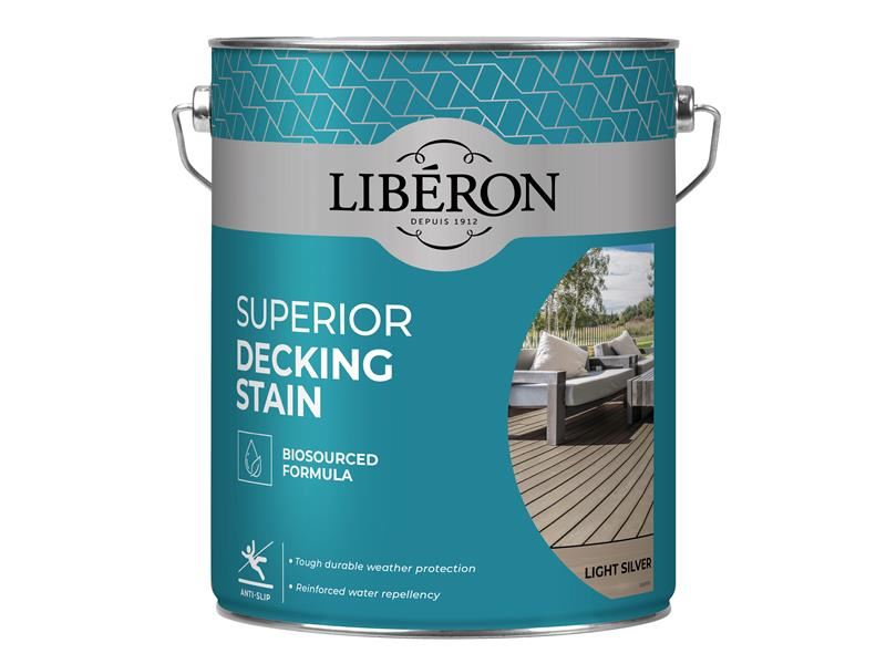 Liberon Superior Decking Stain Light Silver 5 litre Liberon - Dynamic Drive
