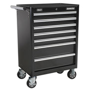 Sealey Rollcab 7 Drawer with Ball-Bearing Slides Black AP33479B Sealey - Dynamic Drive