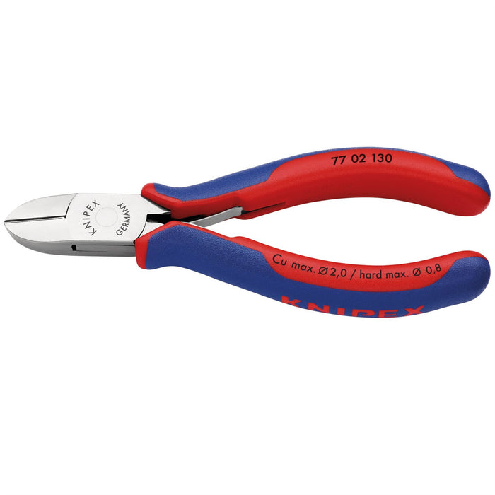 Draper Knipex 77 02 130 Bevelled Electronics Diagonal Cutters, 130mm 27724 Draper - Dynamic Drive