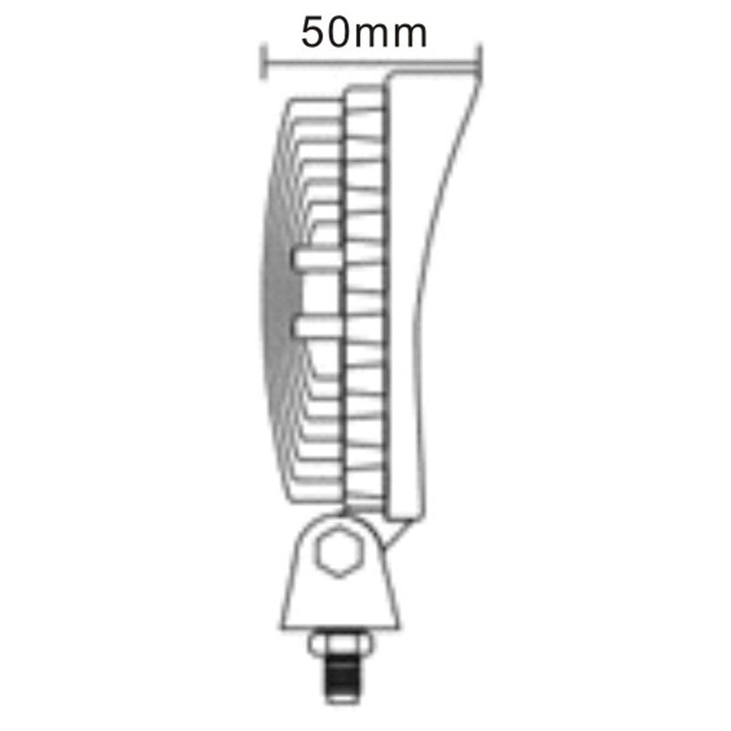 MAYPOLE High Intensity 12/24V Spot LED Work Lamp 9" 27W 1400 Lumens Maypole - Dynamic Drive