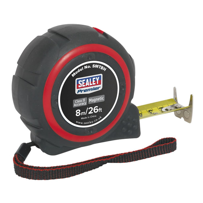 Sealey Heavy-Duty Measuring Tape 8m(26ft) SMT8H Sealey  - Dynamic Drive