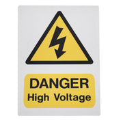 Sealey High Voltage Warning Sign 200 x 300mm HVSA4 Sealey - Dynamic Drive
