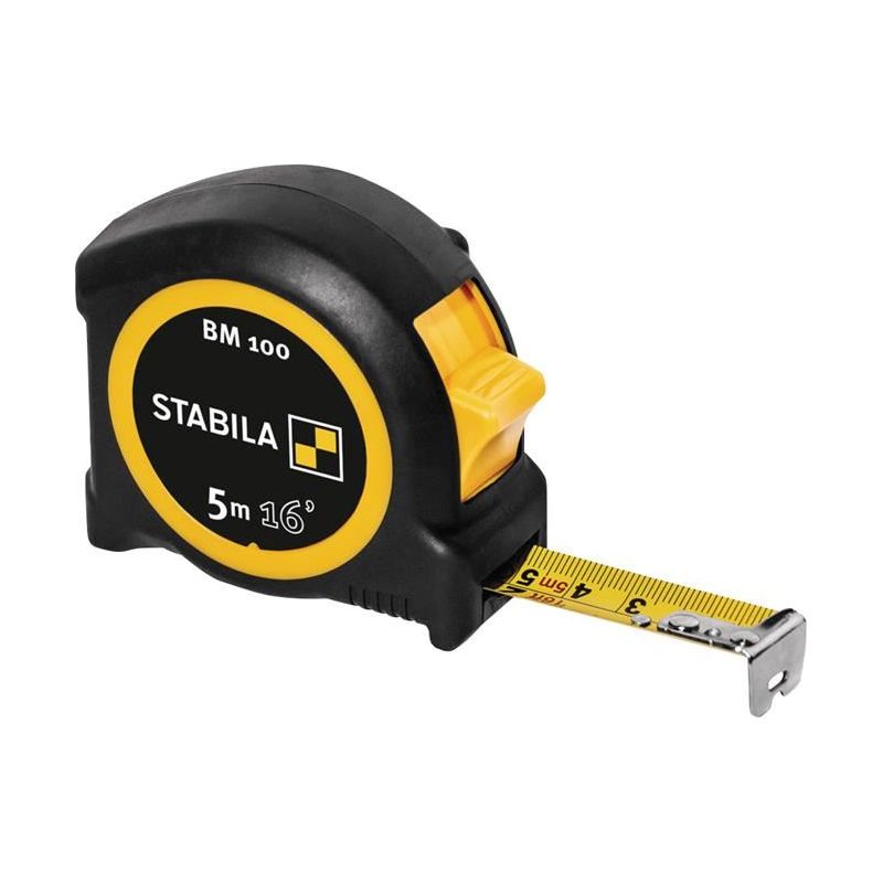 Stabila BM 100 Compact Pocket Tape 5m/16ft (Width 19mm) Stabila - Dynamic Drive